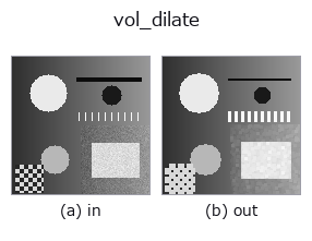 vol_dilate: input → output