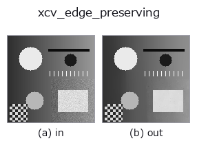 xcv_edge_preserving: input → output