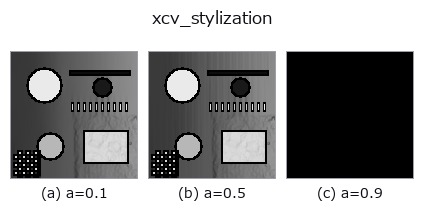 xcv_stylization: knob a sweep