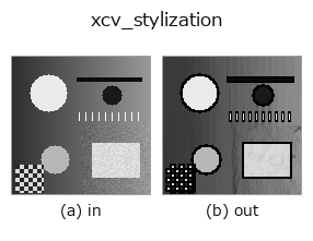 xcv_stylization: input → output