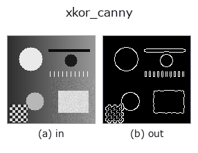 xkor_canny: input → output