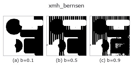 xmh_bernsen: knob b sweep