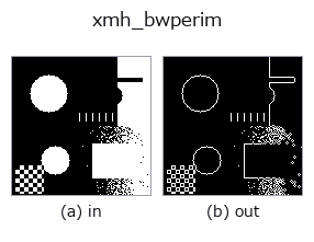 xmh_bwperim: input → output