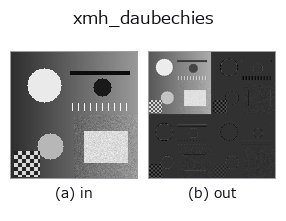 xmh_daubechies: input → output