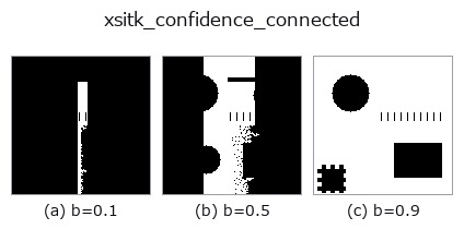 xsitk_confidence_connected: knob b sweep