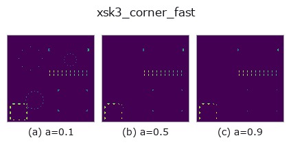 xsk3_corner_fast: knob a sweep