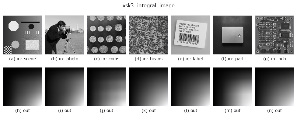 xsk3_integral_image: other inputs