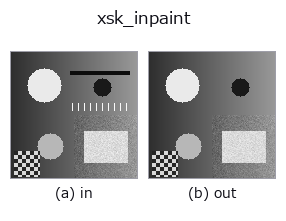 xsk_inpaint: input → output