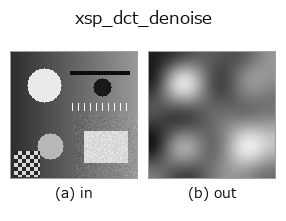 xsp_dct_denoise: input → output