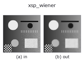 xsp_wiener: input → output